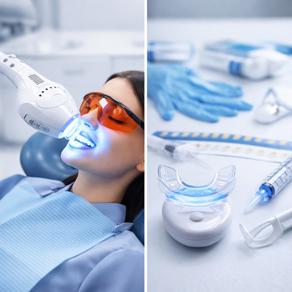 Blanchiment dentaire professionnel vs kits maison